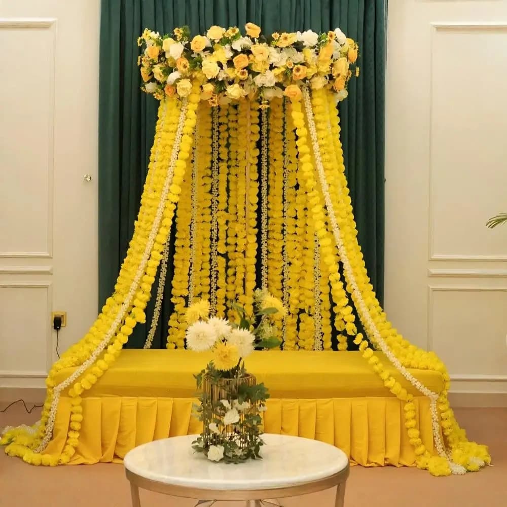 Bridal Haldi Setup Decor — view 2 of 2