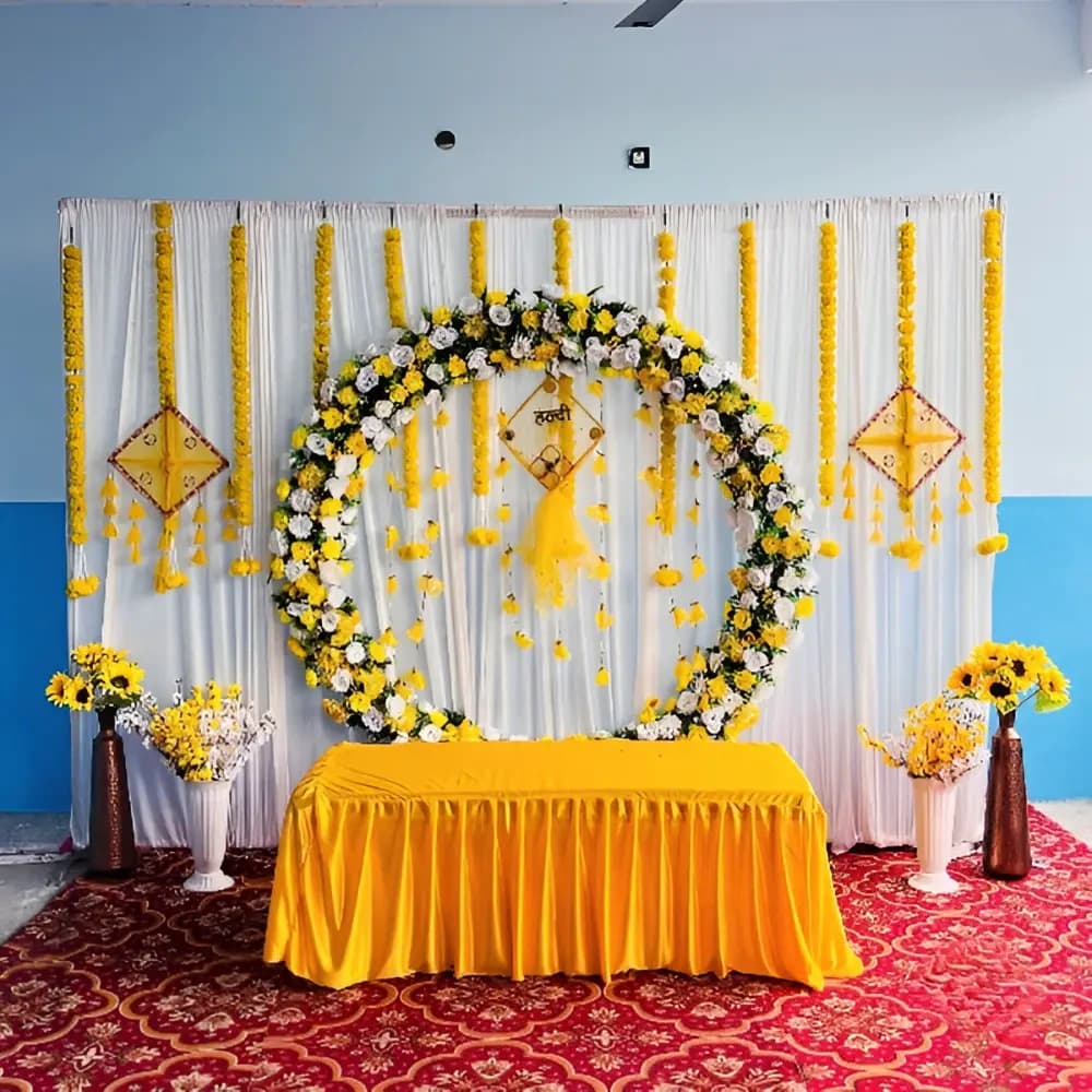 Floral Frenzy Haldi Decorations — view 1 of 1