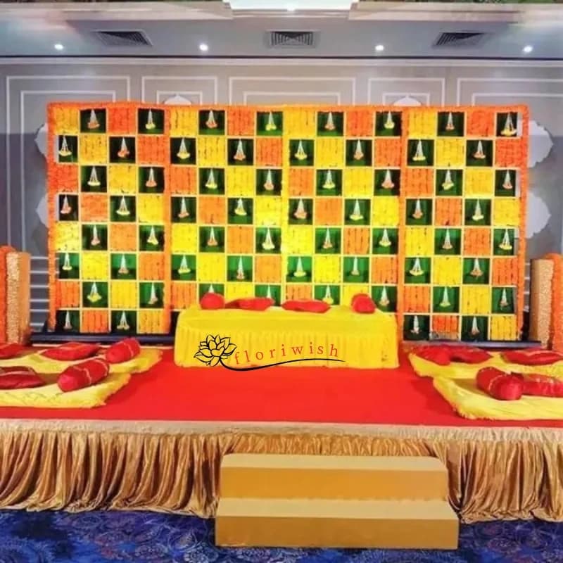 South Indian Haldi Setup Decor — view 1 of 1