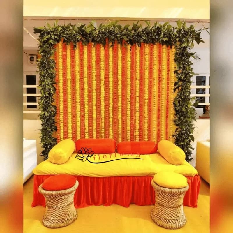 Elegant Haldi Setup Decor — view 1 of 1
