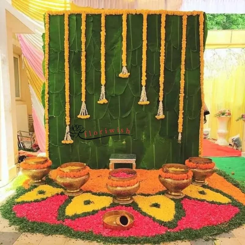 Home Flower Haldi Decoration Set — view 1 of 1