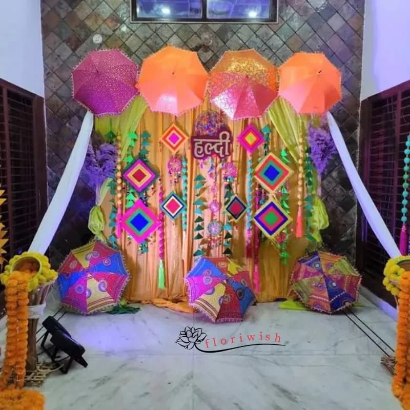 Haldi Decoration Umbrella Set — view 1 of 1