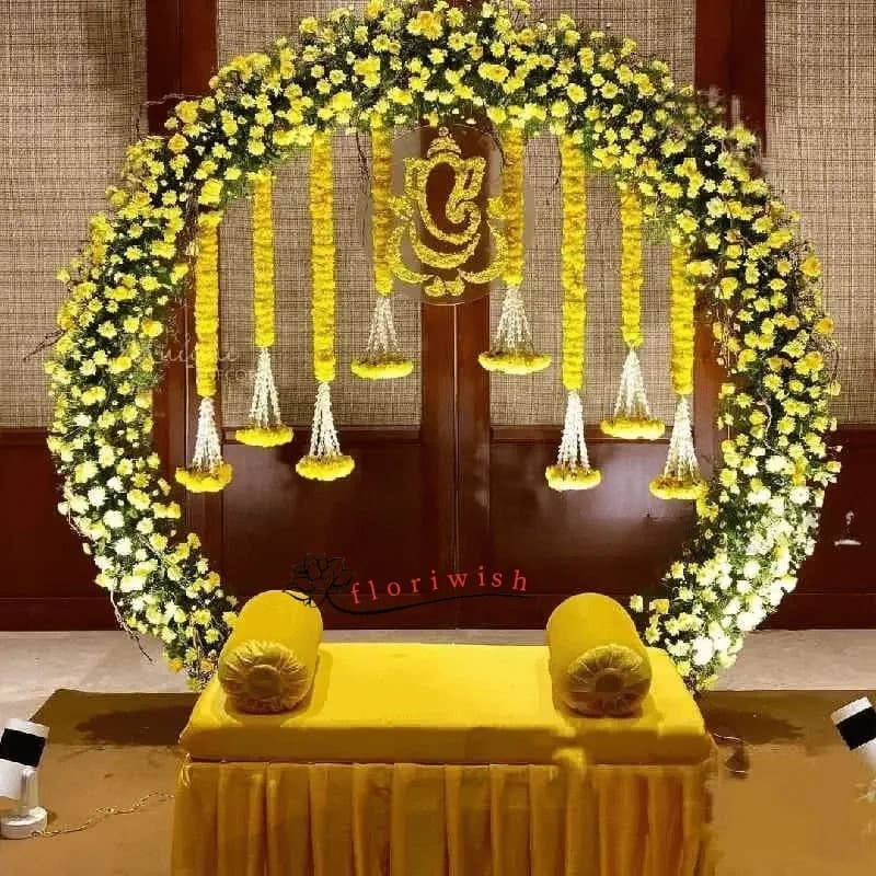 Haldi Ring Flower Decor Set — view 1 of 1