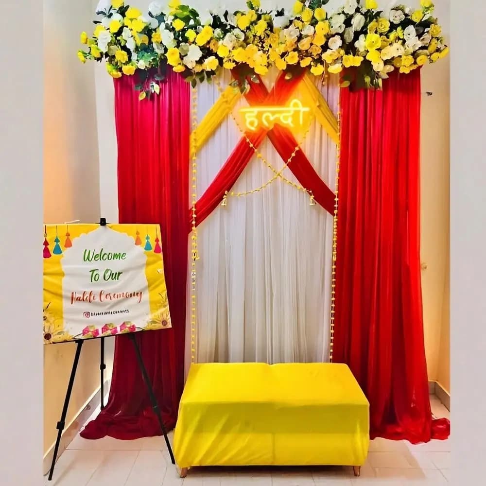 Indoor Haldi Setup Decor — view 1 of 1