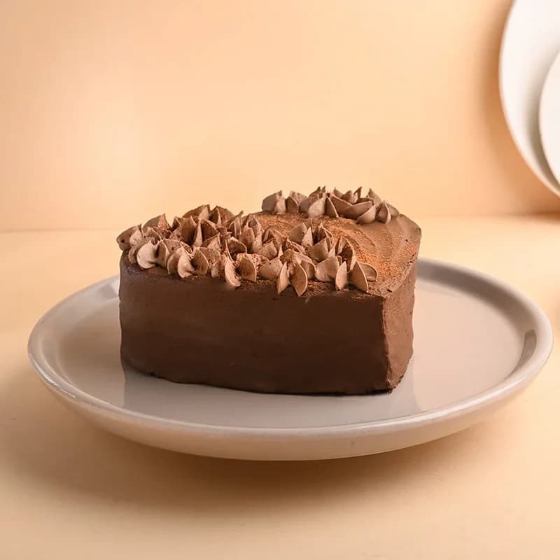 Floral Heart Chocolate Cake Delice — view 2 of 2