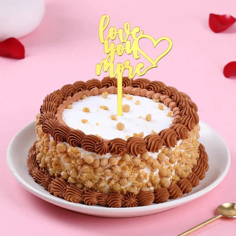 Crunch of Forever Love Butterscotch Cake Delice — view 1 of 3