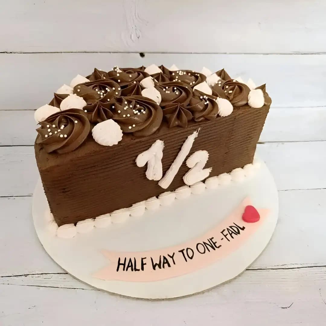 Half Birthday Chocolate Cake Sweet — view 1 of 2