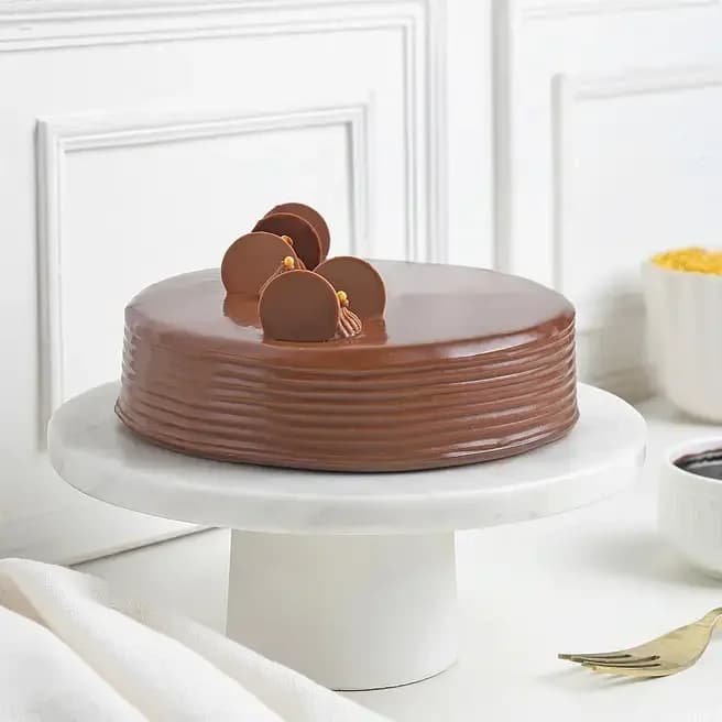 Chocolate Truffle Cake With Love Heart Topper Sweet  500g — view 2 of 3