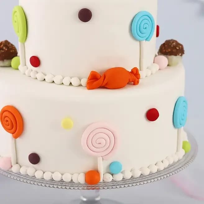 Party Lover 2 Tier Truffle Cake Sweet  2 Kg — view 3 of 3
