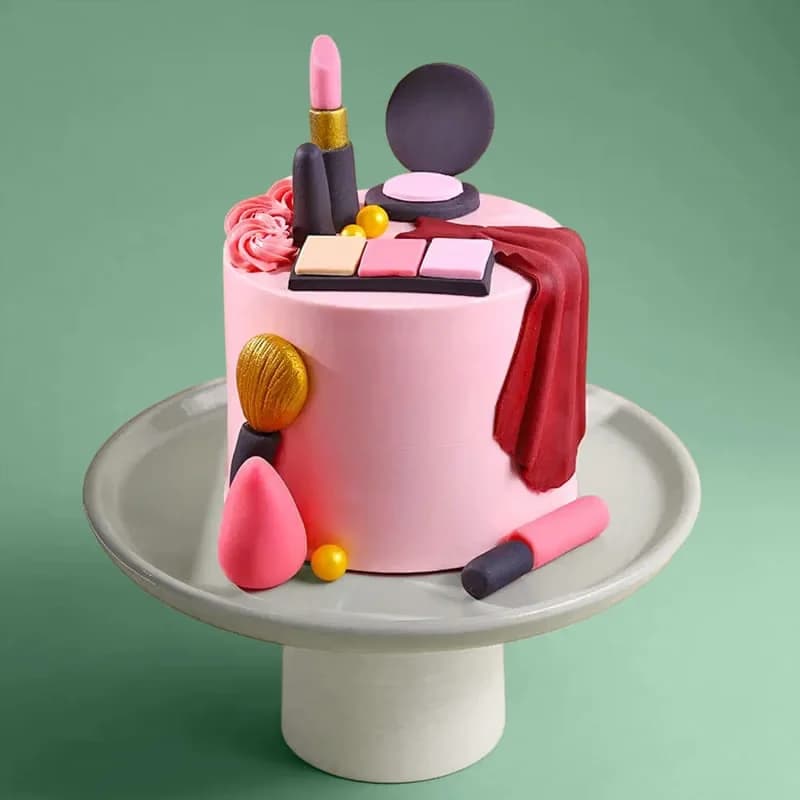 Glam Makeup Theme Cake Sweet — view 1 of 3