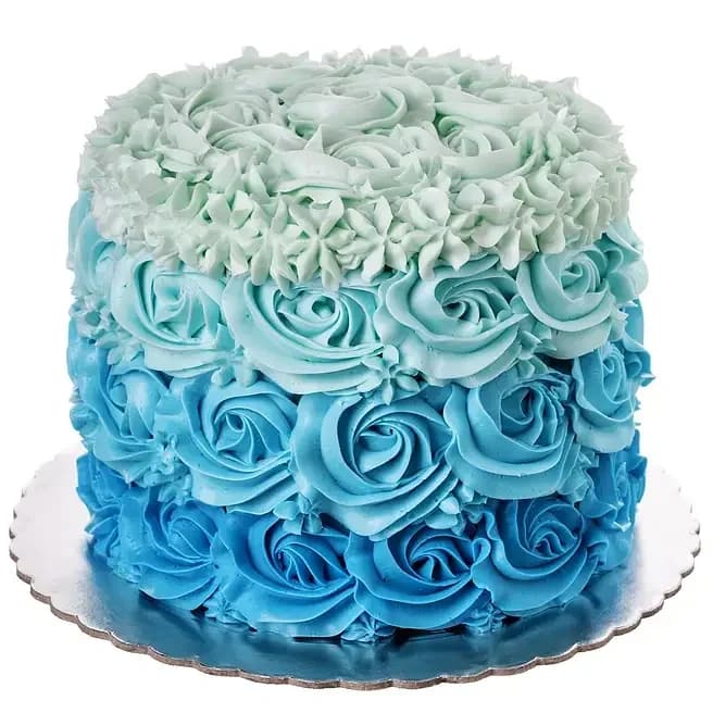 Blue Roses Designer Truffle Cake Delice  1 Kg — view 1 of 3