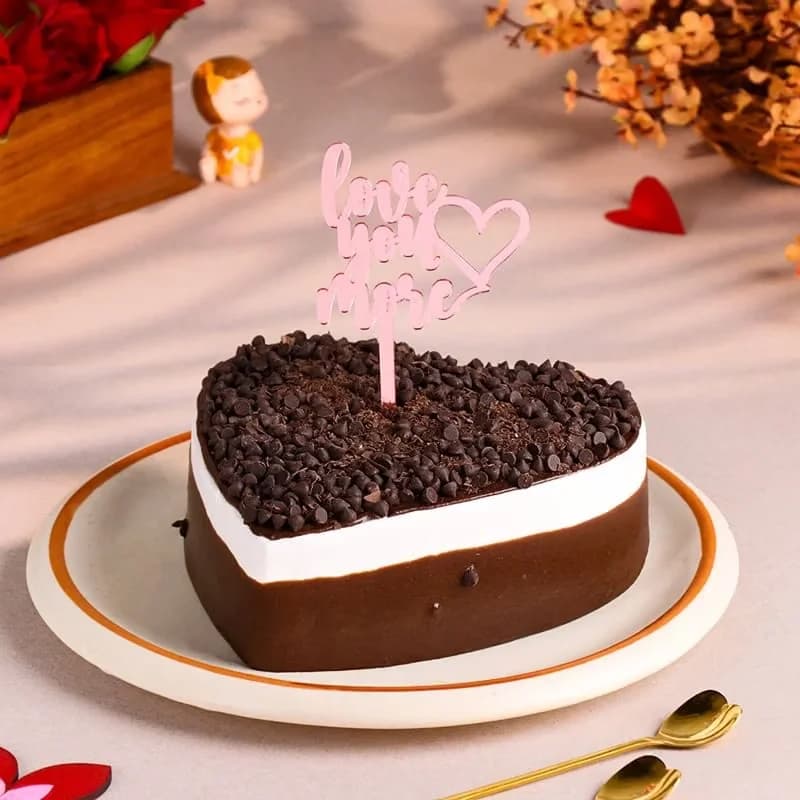 Love You More Choco Heart Cake Delice — view 2 of 3