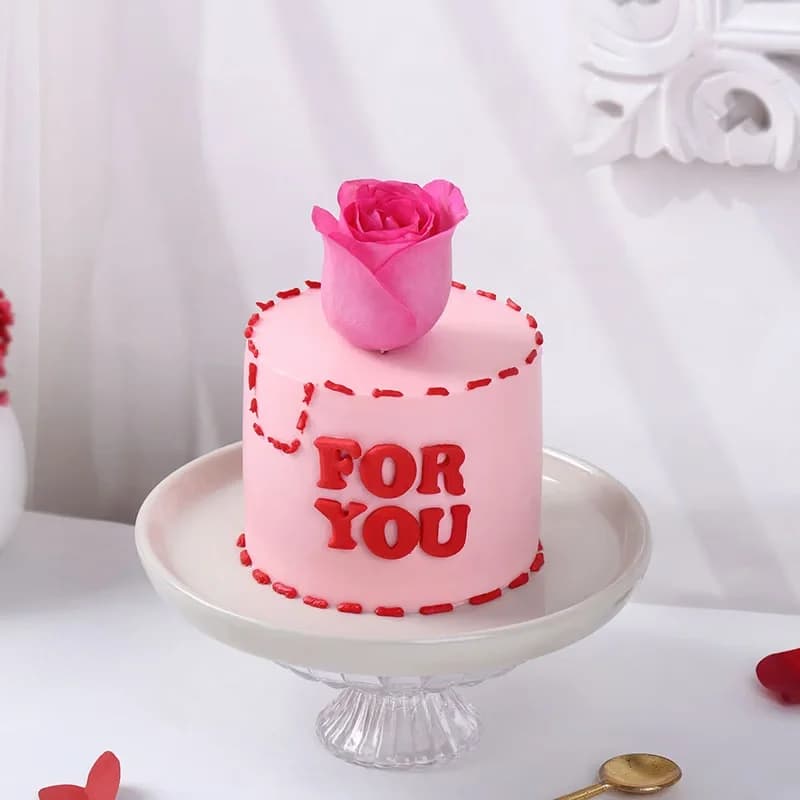 Pink Rose For You Butterscotch Cake Delice — view 3 of 3