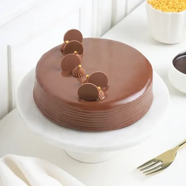 Chocolate Truffle Cake With Love Heart Topper Sweet  500g — view 3 of 3