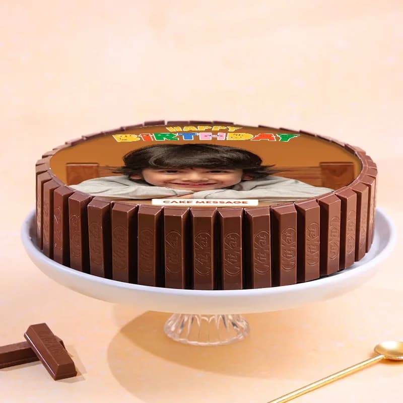 Kitkat N Gems Delicious Photo Cake Delice — view 2 of 3