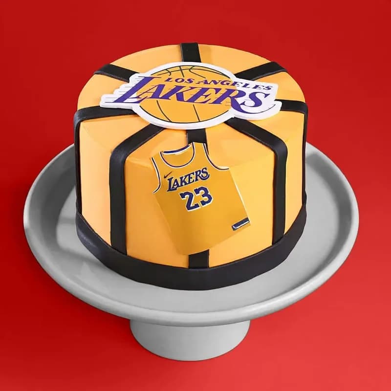 Basketball Fan Lakers Cake Sweet — view 3 of 3
