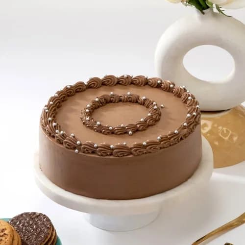 Decadent and Creamy Chocolate Truffle Round Cake Sweet — view 2 of 3