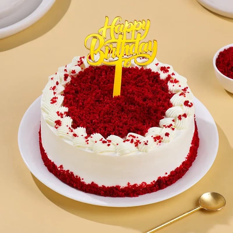 Red Velvet Crumb Birthday Cake Sweet — view 2 of 3