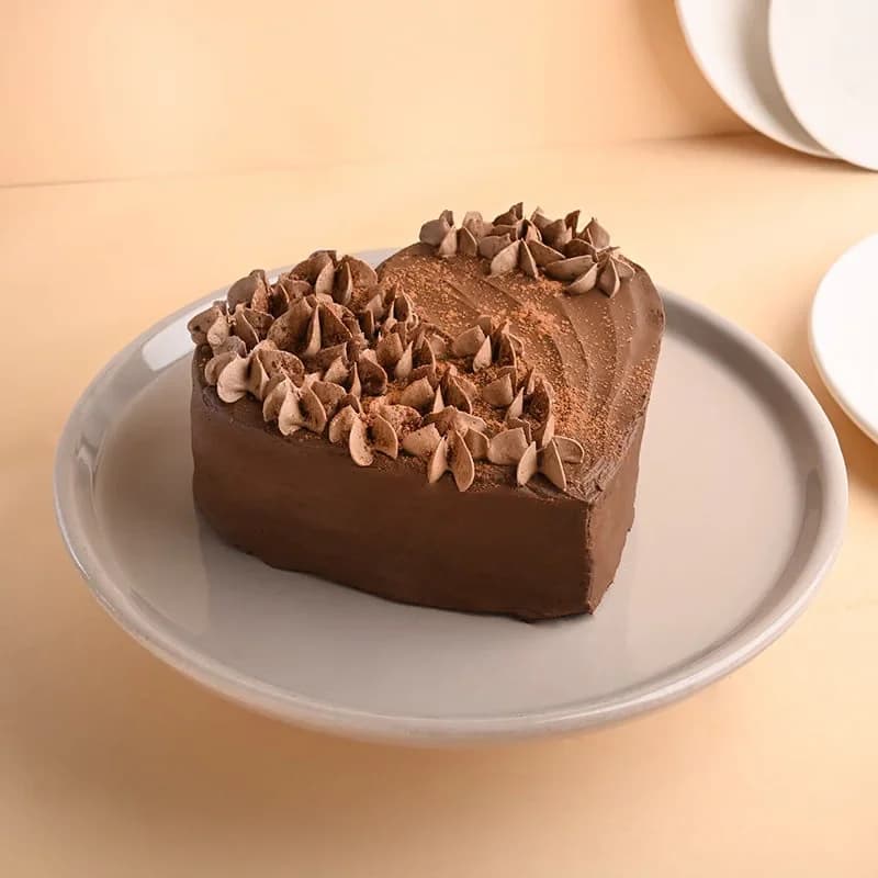 Floral Heart Chocolate Cake Delice — view 1 of 2