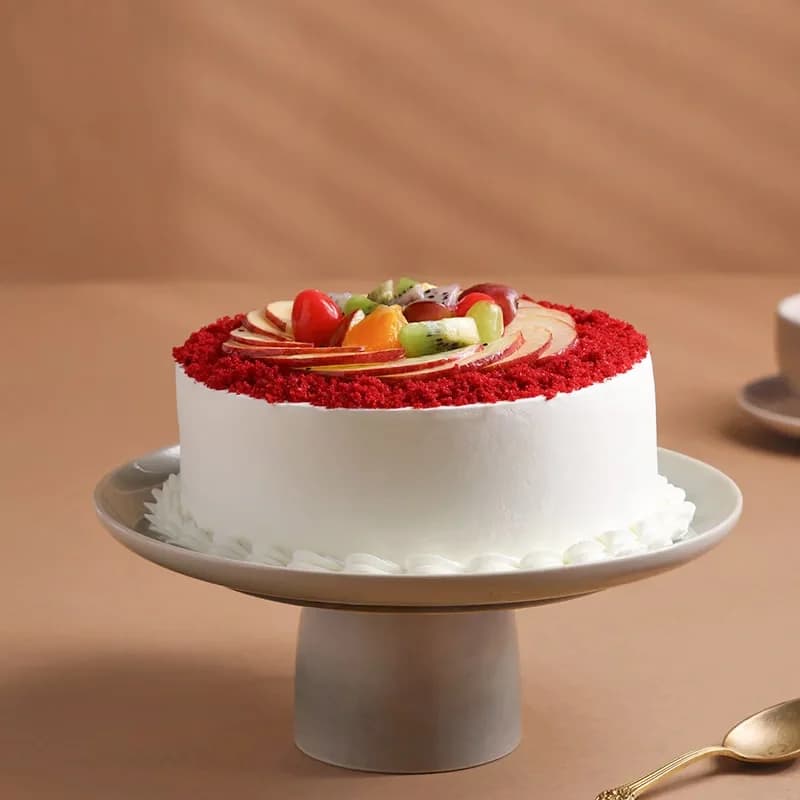 Eggless Red Velvet Fruit Cake Delice — view 3 of 3
