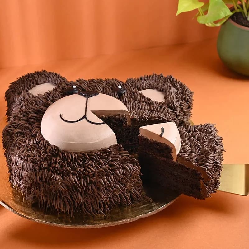 Playful Bear Face Designer Theme Cake Delice — view 3 of 4