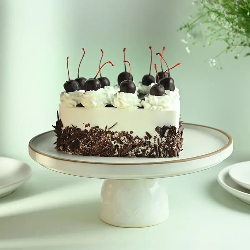 Choco Dipped Cherries Black Forest Heart Cake Sweet — view 2 of 3