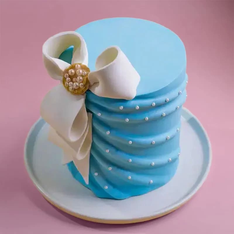 Pearls N Drapes Bow Cake Sweet — view 2 of 3
