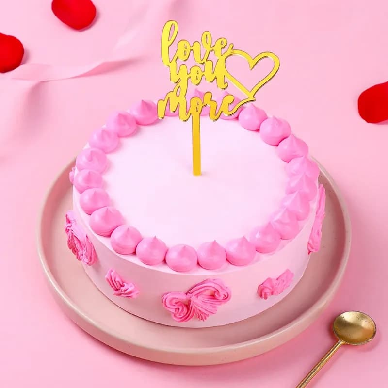 More Love Pink Swirl Chocolate Cake Delice — view 2 of 3