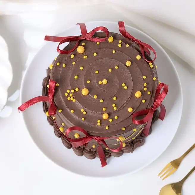 Incredible Mom Ribbon Truffle Eggless Cake Sweet : 500 g — view 2 of 3