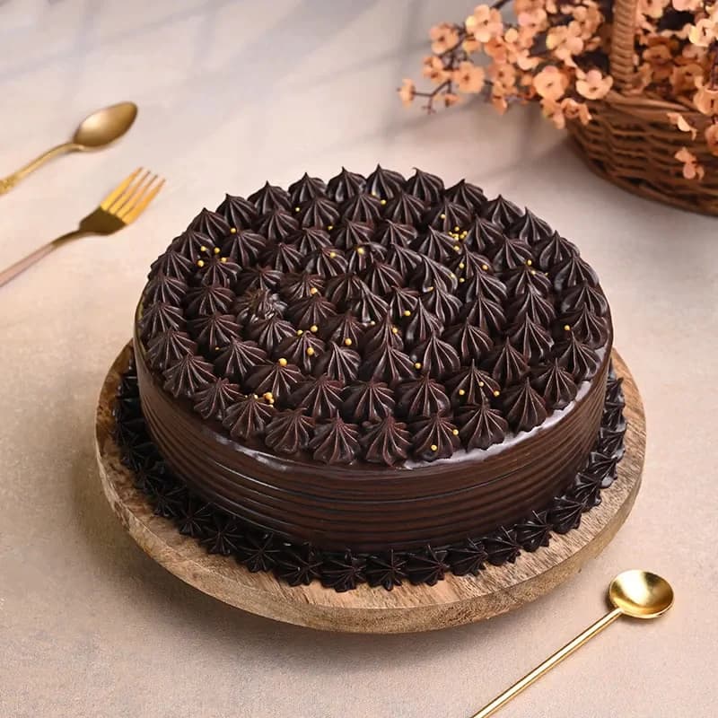 Chocolate Cake With Golden Sprinkles Delice — view 1 of 3