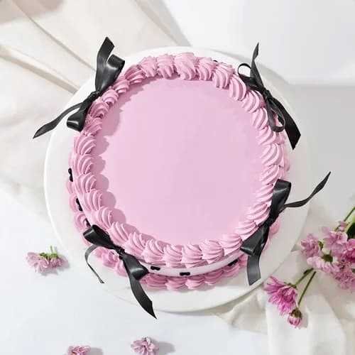Layers And Bow Cream Cake Delice — view 3 of 3