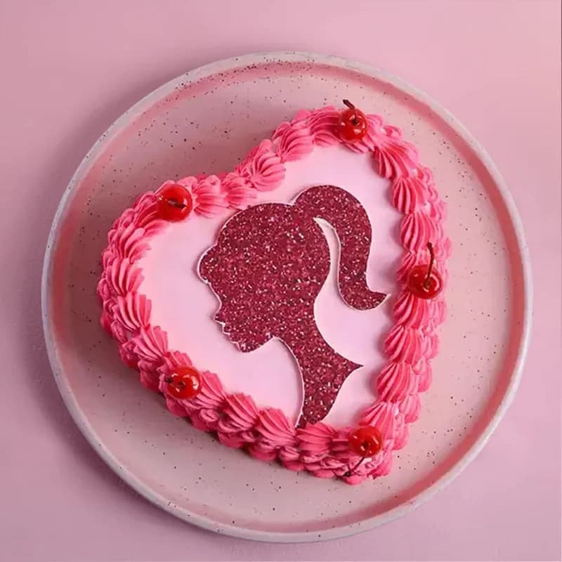 Barbie Silhouette Heart Cake Sweet — view 2 of 3