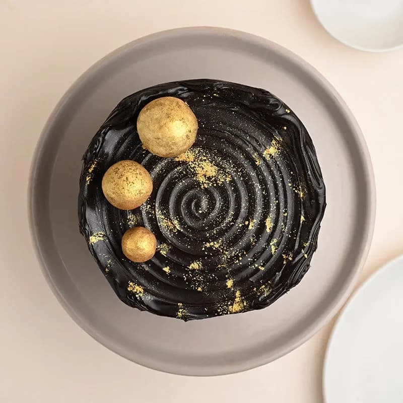 Golden Choco Balls Birthday Chocolate Cake Delice — view 4 of 4