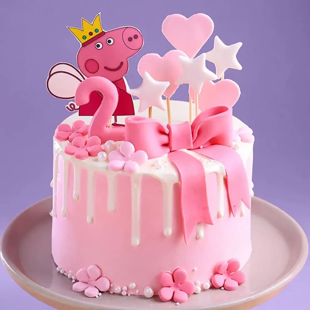 Princess Peppa Pig Drip Cake Delice — view 2 of 3