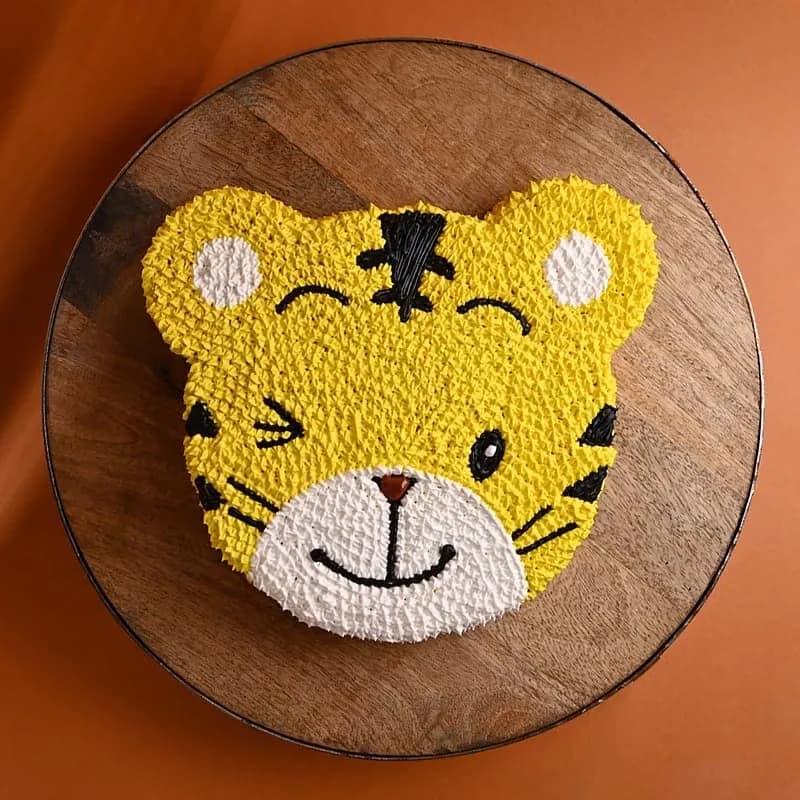 Creamy Delight Tiger Designer Cake Sweet — view 3 of 5