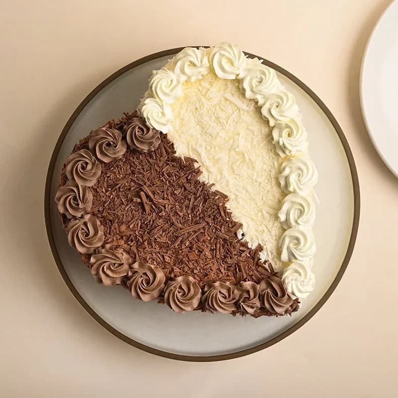 Black Forest Heart Shape Cake Sweet — view 2 of 3