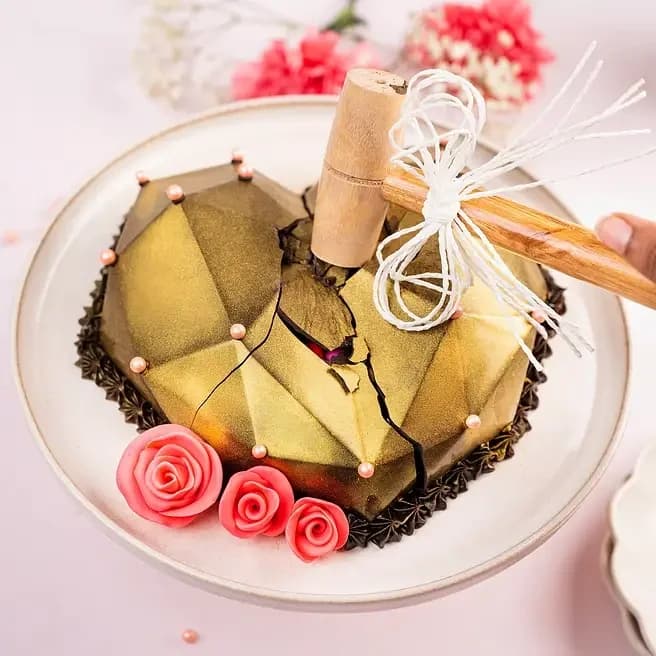 Gems Filled Heart Pinata- Truffle Sweet — view 2 of 3
