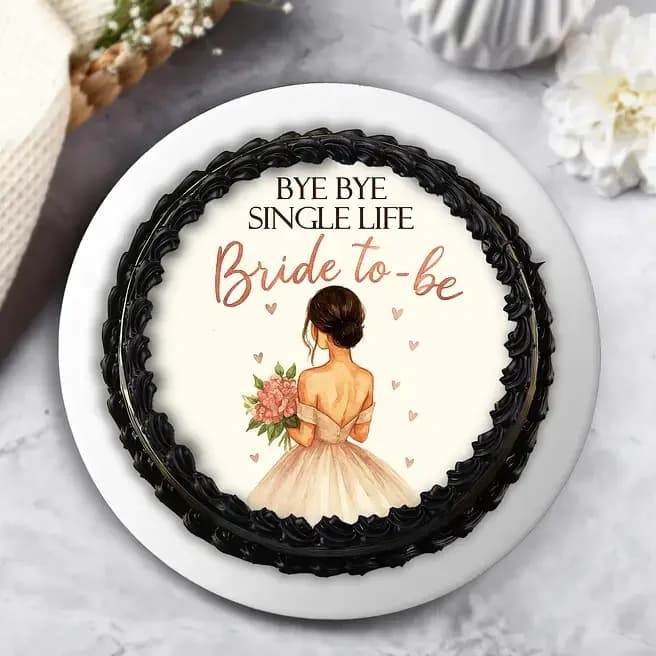 Bride to Be Eggless Celebration Cake Sweet 500g — view 2 of 3