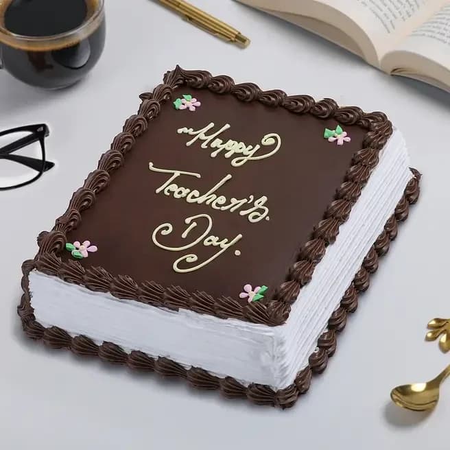 Teacher’s Day Chocolate Truffle Book Eggless Cake Sweet : 2 Kg — view 3 of 3