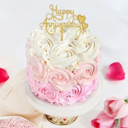Pink Ombre Anniversary Cake Delice — view 2 of 3