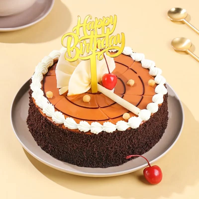 Happy Birthday Butterscotch Cake Delice — view 3 of 3