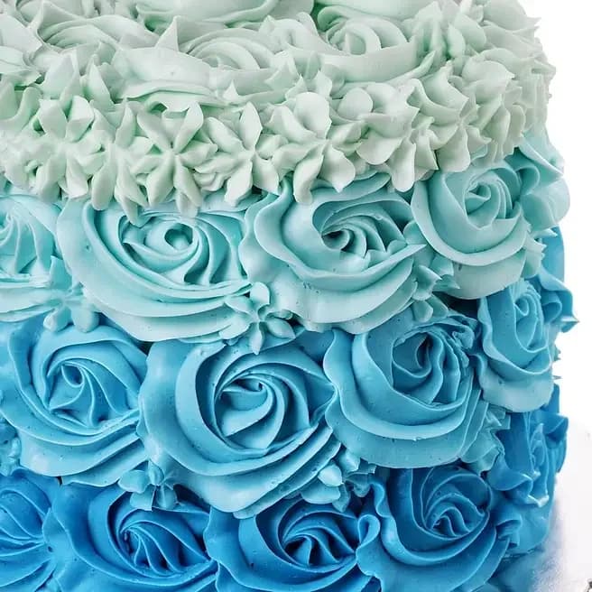 Blue Roses Designer Truffle Cake Delice  1 Kg — view 2 of 3