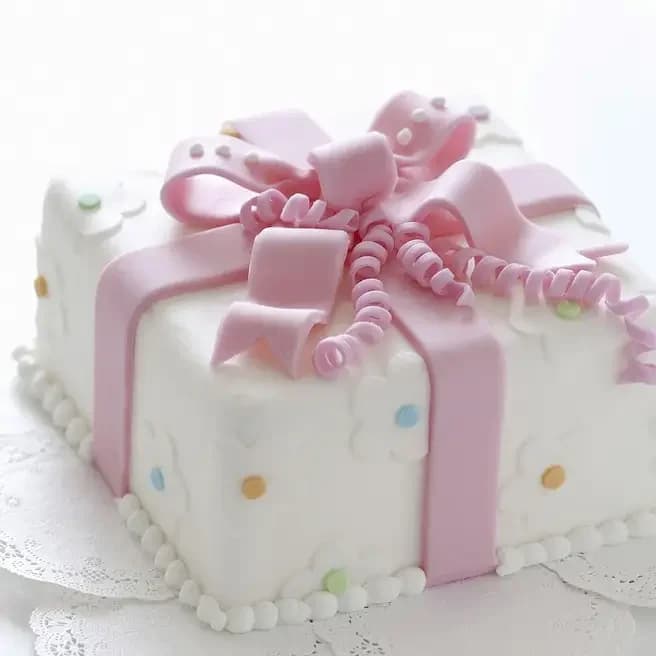 Pink Bow Wrap Truffle Cake Delice  1 Kg — view 3 of 3