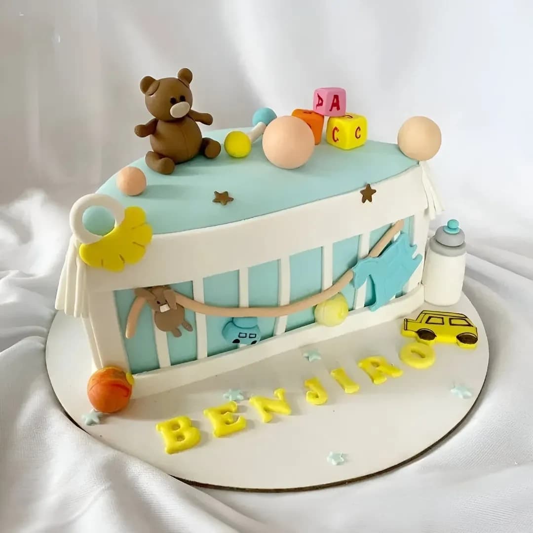 Blue Theme Half Birthday Cake Wonder — view 1 of 1