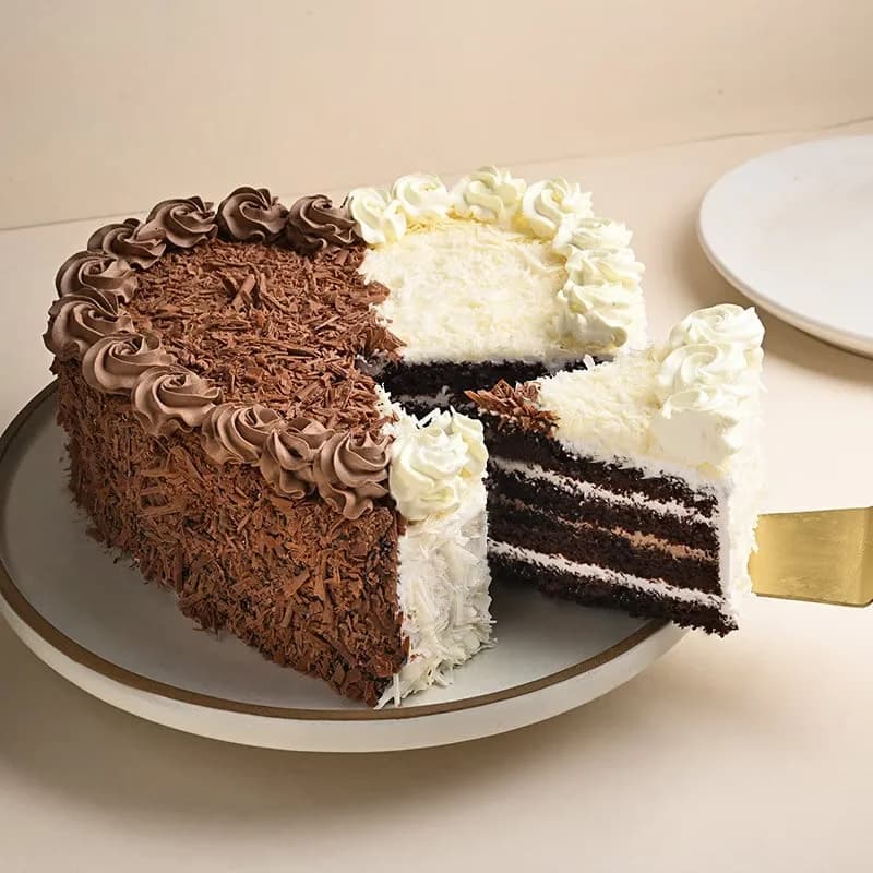 Black Forest Heart Shape Cake Sweet — view 3 of 3
