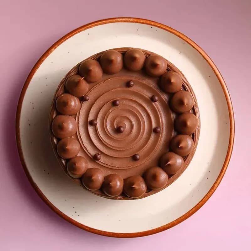 Milk Chocolate Swirl Bento Cake Sweet — view 2 of 2