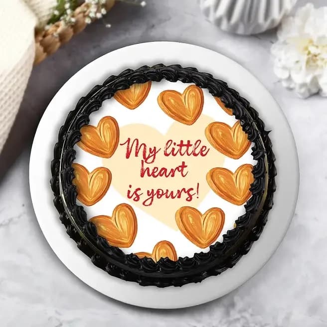 Little Hearts Eggless Bento Photo Truffle Cake Delice — view 2 of 3