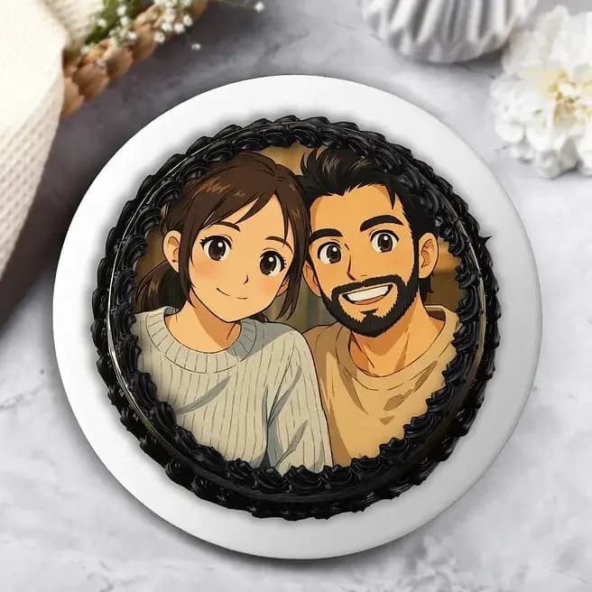 Sweet Truffle Eggless Photo Cake Sweet : 500 g — view 3 of 3
