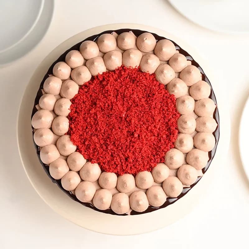 Happy Birthday Red Velvet Choco Cake Sweet — view 2 of 3
