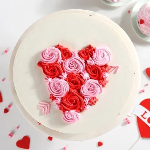 Rose Hearts Cake Sweet — view 3 of 3